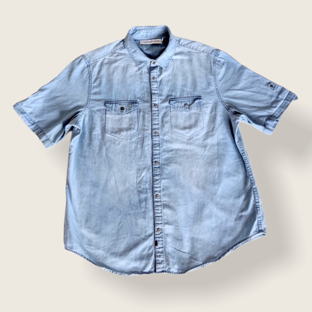 NWOT Calvin Klein Denim-Style Shirt